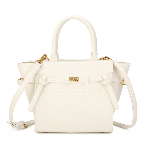 Borsetta a trapezio in ecopelle con cinghia decorativa Enrico Coveri EC2253