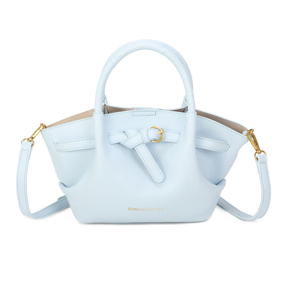 Borsetta a mano e tracolla in ecopelle con cinghia a intreccio frontale Enrico Coveri EC2250