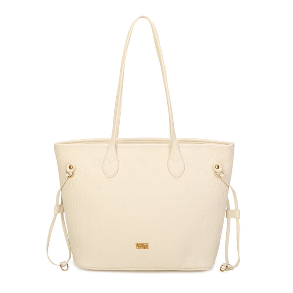 Shopper a spalla in ecopelle con stampa a rilievo Enrico Coveri EC2226