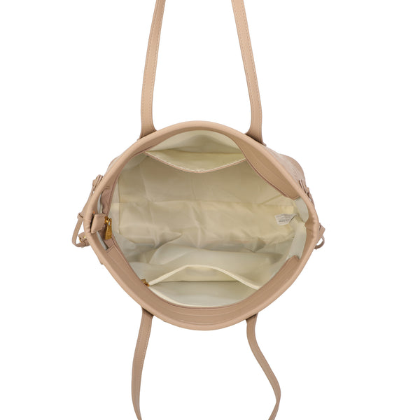 Shopper a spalla in ecopelle con stampa a rilievo Enrico Coveri EC2226