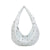 Borsa in ecopelle effetto lucido a spalla con borchie argento MB709