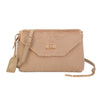 Pochette a tracolla in pelliccia e pelle sintetiche MB050