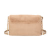 Pochette a tracolla in pelliccia e pelle sintetiche MB050