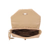 Pochette a tracolla in pelliccia e pelle sintetiche MB050