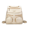 Zaino in ecopelle multitasche con catena intrecciata Valentino Creations VC2023