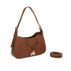 Borsa spalla in ecopelle scamosciata con logo impresso MB045