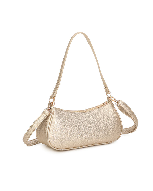 Borsetta in ecopelle a spalla con doppia tasca frontale ECG607