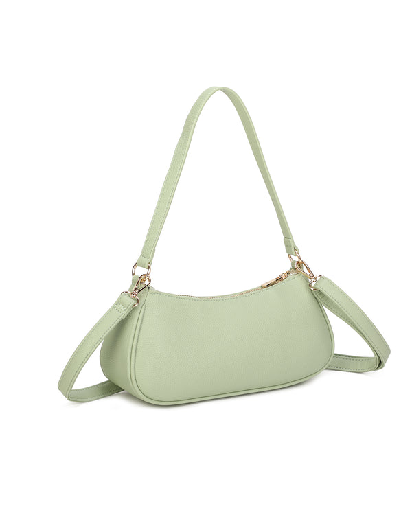 Borsetta in ecopelle a spalla con doppia tasca frontale ECG607