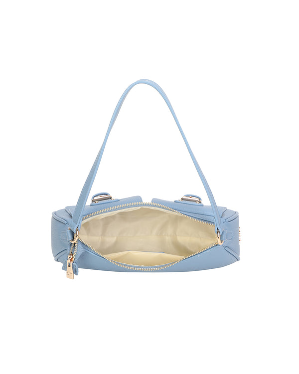 Borsetta in ecopelle a spalla con doppia tasca frontale ECG607