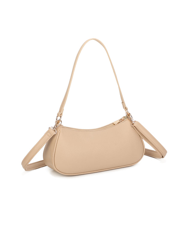 Borsetta in ecopelle a spalla con doppia tasca frontale ECG607