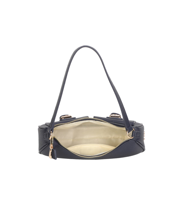 Borsetta in ecopelle a spalla con doppia tasca frontale ECG607