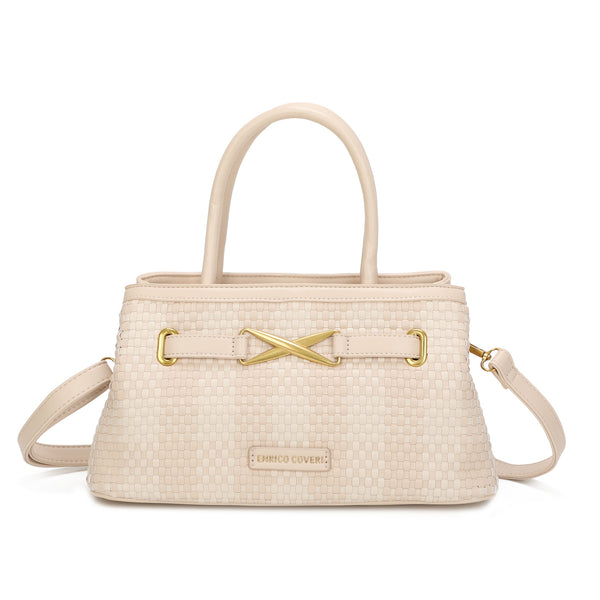 Borsa a tracolla in ecopelle gingham Enrico Coveri EC7052