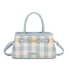 Borsa a tracolla in ecopelle gingham Enrico Coveri EC7052