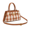 Borsa a tracolla in ecopelle gingham Enrico Coveri EC7052