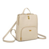 Zaino in ecopelle Enrico Coveri con chiusura turn lock e zip a 3 tasche EC2254