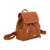 Zaino in ecopelle Enrico Coveri con decorazioni a borchie sulla patta EC6334
