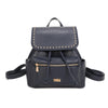 Zaino in ecopelle Enrico Coveri con decorazioni a borchie sulla patta EC6334