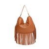 Borsa a spalla in ecopelle con frange e tracolla a catena Valentino Creations VC7087