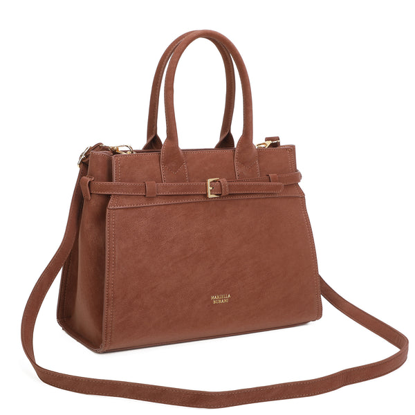 Borsa bauletto Mariella Burani in ecopelle scamosciata MB7106