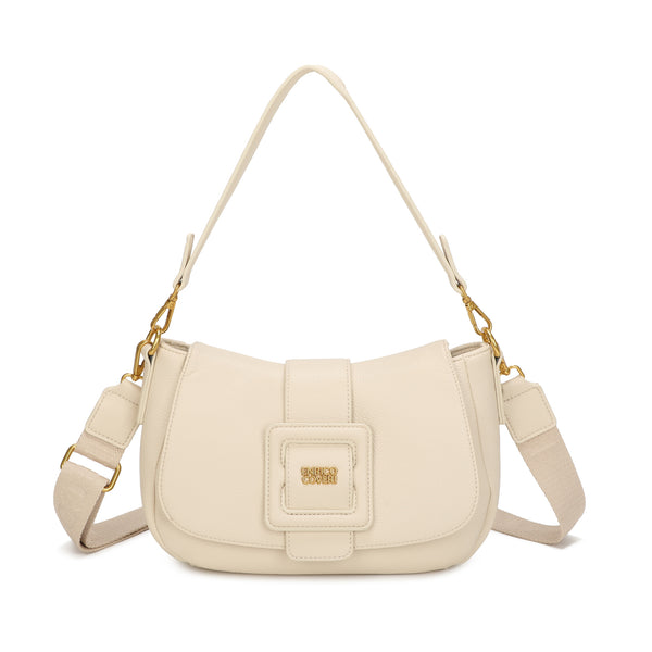 Borsa spalla con patta e dettaglio a fibbia stile Y2K in ecopelle Enrico Coveri EC6273