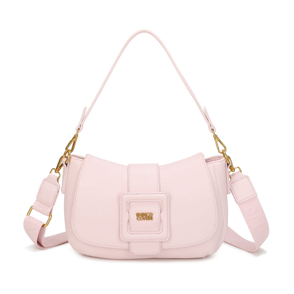 Borsa spalla con patta e dettaglio a fibbia stile Y2K in ecopelle Enrico Coveri EC6273