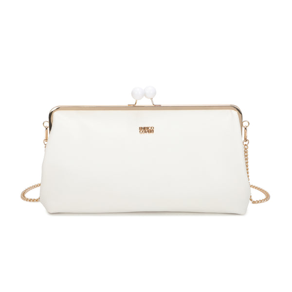 Borsa ecopelle maxi pochette con catena e chiusura a clic EC6270 Enrico Coveri