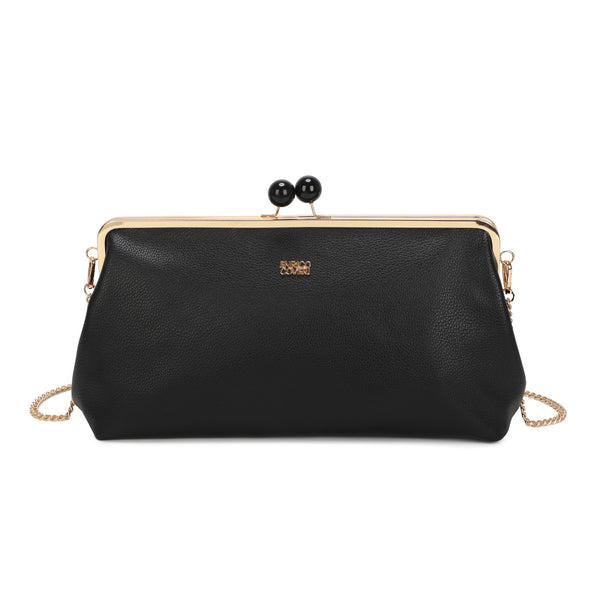 Borsa ecopelle maxi pochette con catena e chiusura a clic EC6270 Enrico Coveri