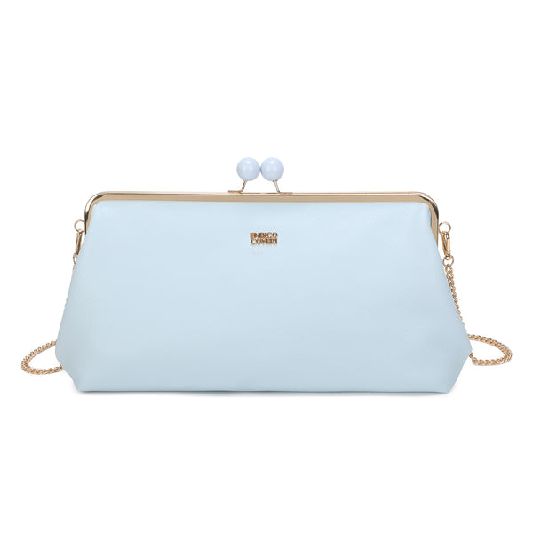 Borsa ecopelle maxi pochette con catena e chiusura a clic EC6270 Enrico Coveri