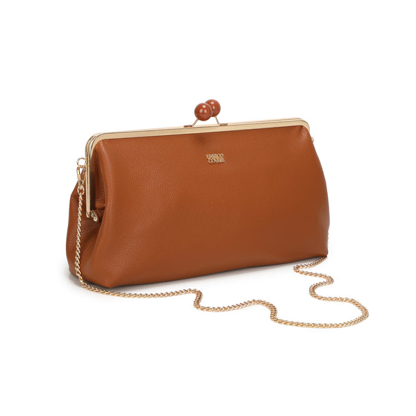 Borsa ecopelle maxi pochette con catena e chiusura a clic EC6270 Enrico Coveri