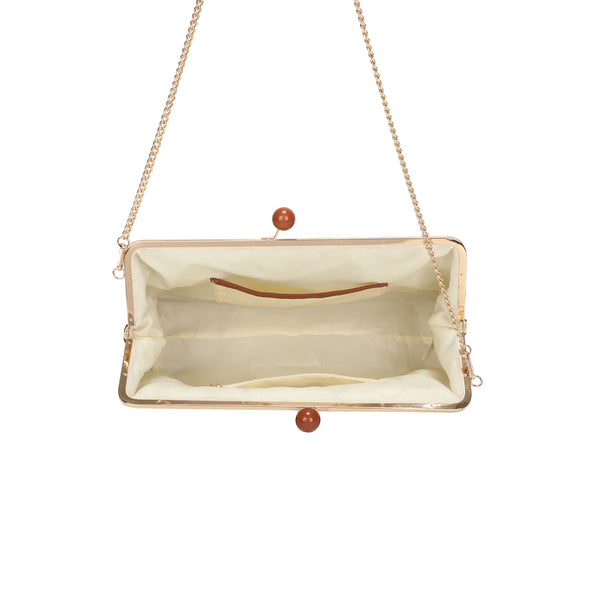 Borsa ecopelle maxi pochette con catena e chiusura a clic EC6270 Enrico Coveri