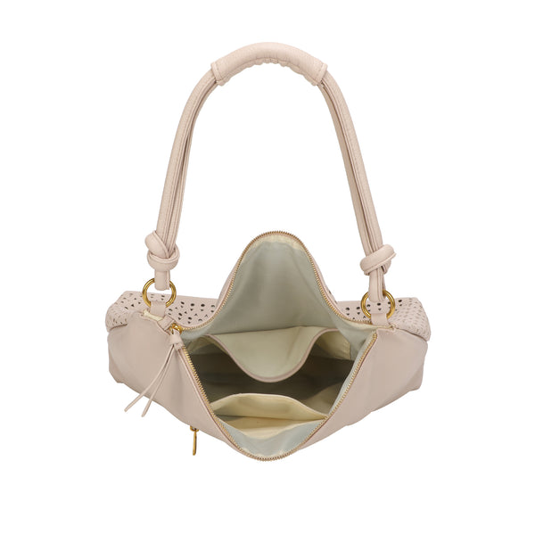 Borsa morbida a spalla in ecopelle traforata Enrico Coveri EC6272