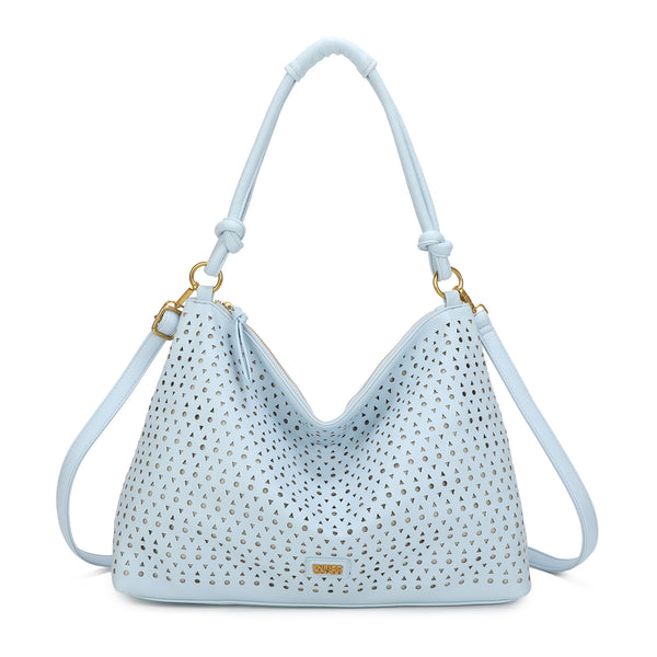 Borsa morbida a spalla in ecopelle traforata Enrico Coveri EC6272