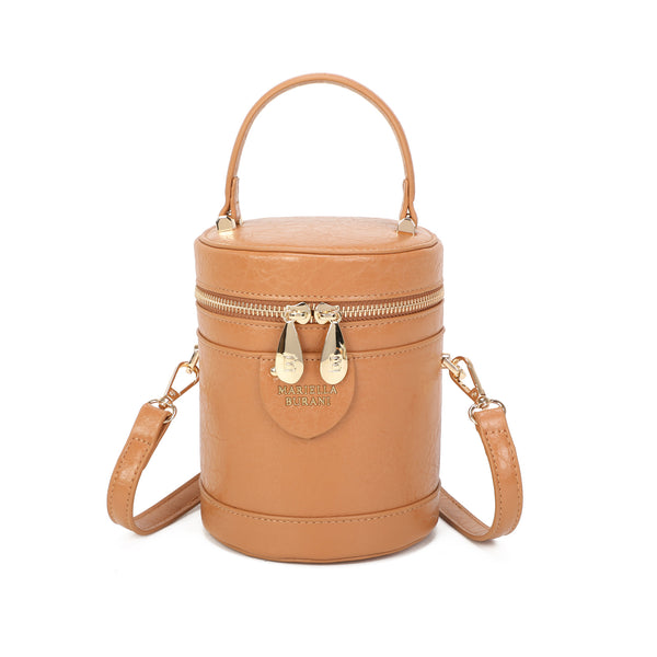 Borsa a cilindro rigida Mariella Burani MB-7065 in ecopelle