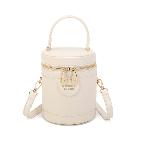 Borsa a cilindro rigida Mariella Burani MB-7065 in ecopelle