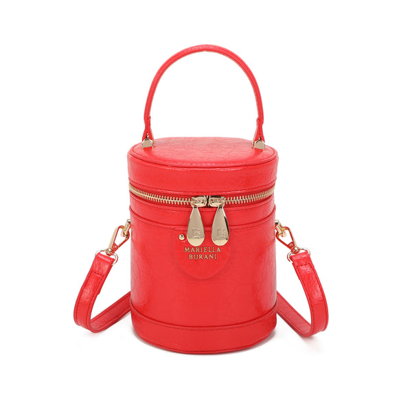 Borsa a cilindro rigida Mariella Burani MB-7065 in ecopelle