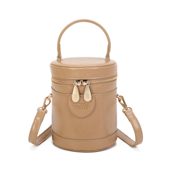 Borsa a cilindro rigida Mariella Burani MB-7065 in ecopelle