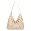 Borsa spalla in ecopelle con borchie argento VC2011