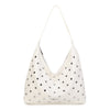 Borsa spalla in ecopelle con borchie argento VC2011