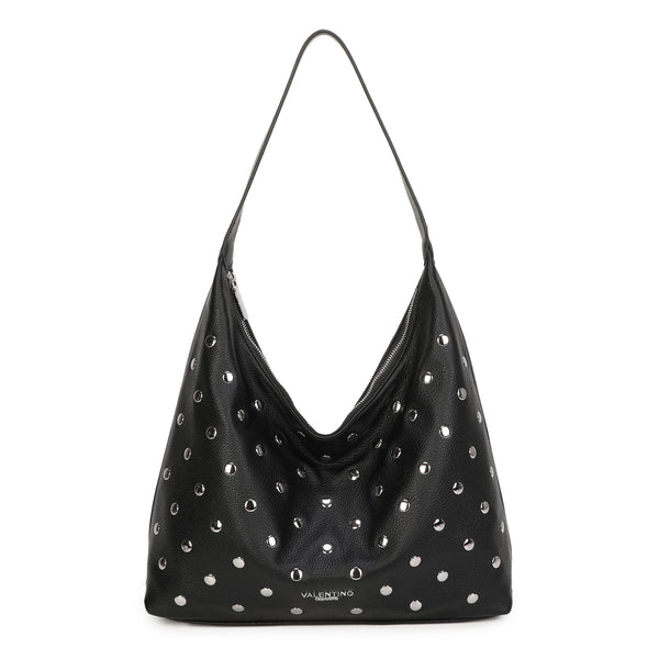 Borsa spalla in ecopelle con borchie argento VC2011