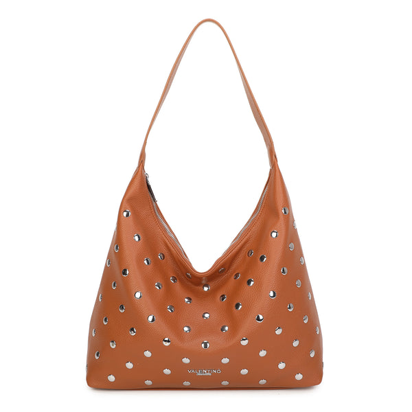 Borsa spalla in ecopelle con borchie argento VC2011