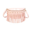 Marsupio ecopelle con frange e borchie Mariella Burani MB6319