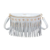 Marsupio ecopelle con frange e borchie Mariella Burani MB6319