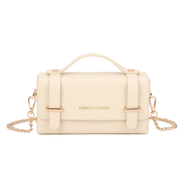 Borsetta a tracolla rettangolare rigida in ecopelle Enrico Coveri EC6282