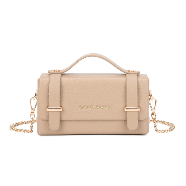 Borsetta a tracolla rettangolare rigida in ecopelle Enrico Coveri EC6282