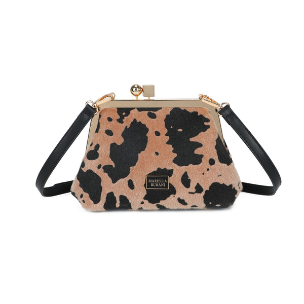 Pochette clutch Mariella Burani in ecopelliccia muccata MB060