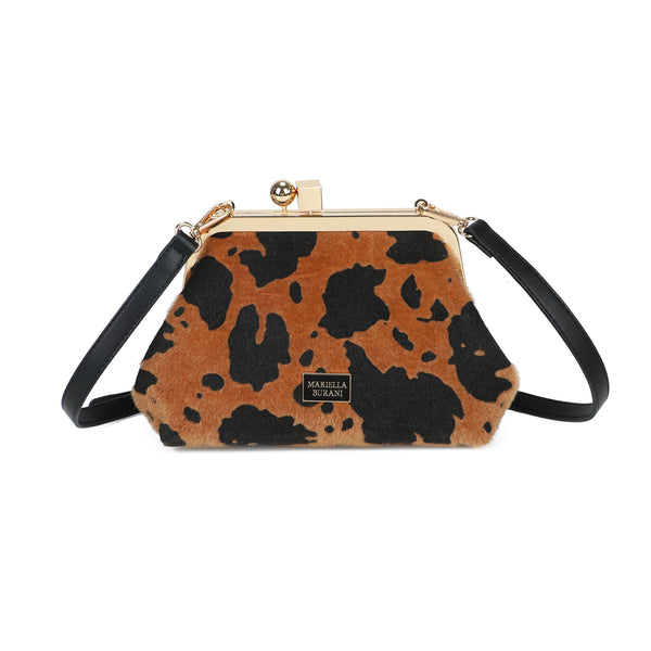 Pochette clutch Mariella Burani in ecopelliccia muccata MB060