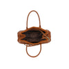 Borsa a mano con cintura decorativa e bordo in teddy Valentino Creations VA7084