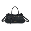 Borsa a mano con cintura decorativa e bordo in teddy Valentino Creations VA7084