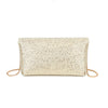 Borsa pochette gioiello con strass e chiusura a pergamena VC9001