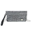 Borsa pochette gioiello con strass e chiusura a pergamena VC9001